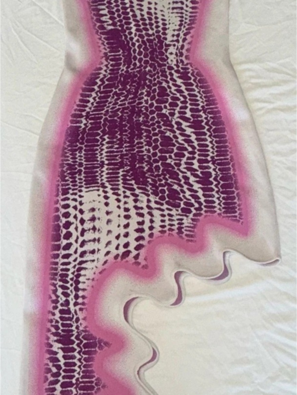PH5 Brooklyn Wavy Asymmetric Dress Purple Knit No Tags - Picture 7 of 14
